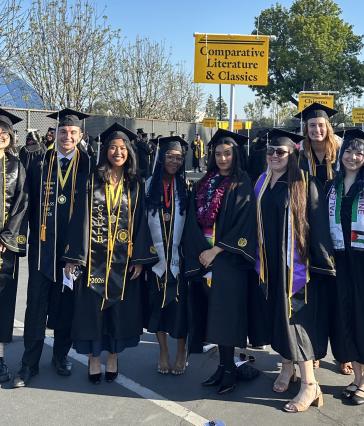 students in regalia