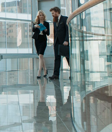 Business Building with people working professional