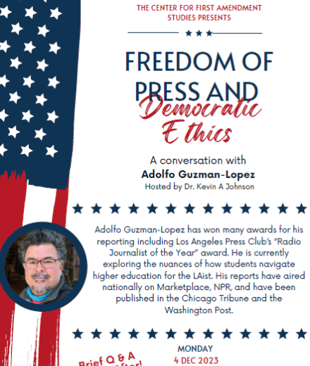 Freedom of Press all event information on page