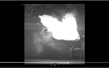 Static fire test video screenshot