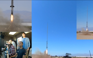 Main video-Nitrous-kerosine 300 lbf rocket R&D