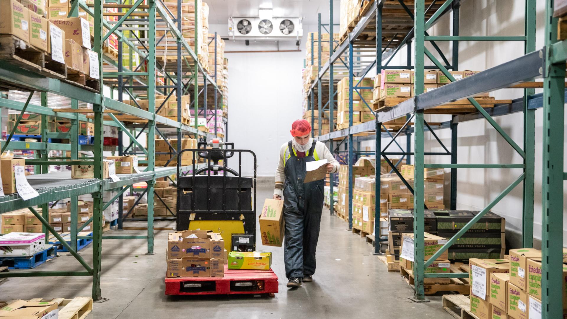 Frieda's ships produce from its large warehouse to many grocers.