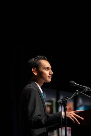 asi president Isaac Julian speaks at Convocation 2022
