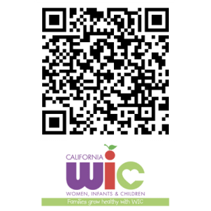 California Special Supplemental Food Program for Women, Infants, and children. QR code