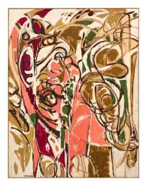 Cornucopia, 1958 oil on cotton duck by Lee Krasner