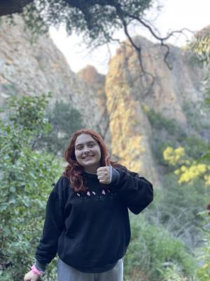 Chloe Haynes on a hiking trip in Malibu Creek
