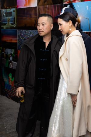 Phillip Lim with model Phillip Lim with model