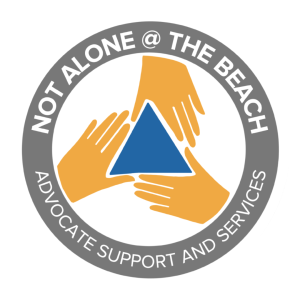 Not Alone @ the Beach logo Not Alone @ the Beach logo Advocate Support and Services