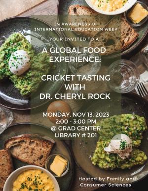 Cricket Tasting Event Flyer 2023