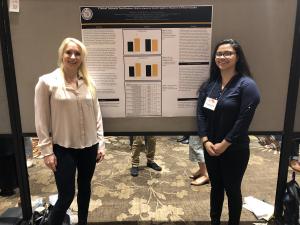 Dr. Michlle Alancar with student Dr. Michlle Alancar with student