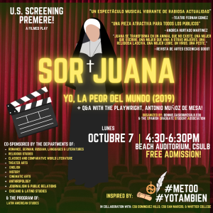 U.S. screening premiere: SOR JUANA Yo, la peor del mundo (2019)