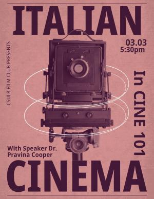 Cooper Italian cinema flyer