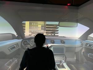 Driving in CAVE VR