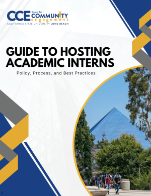 Cover to Guide to hosting academic internships