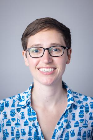 headshot of person with glasses