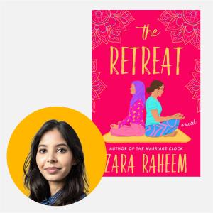 CSULB author Zara Raheem and "The Retreat" cover