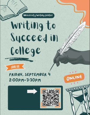 UWC Writing to Succeed in College Flyer Round 1 Fall 2026.