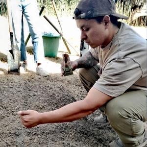 Luis Quintero '21 digs dirt in the Mexican state of Tlaxcala