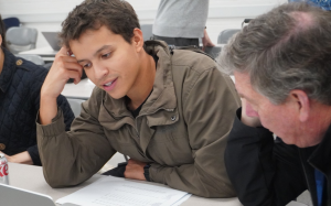 student being mentored