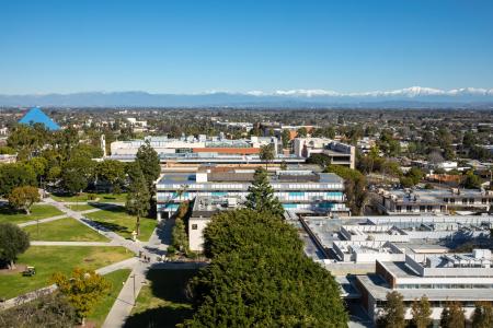 Overhead view of campus