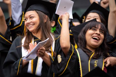 Students celebrate at Commencement