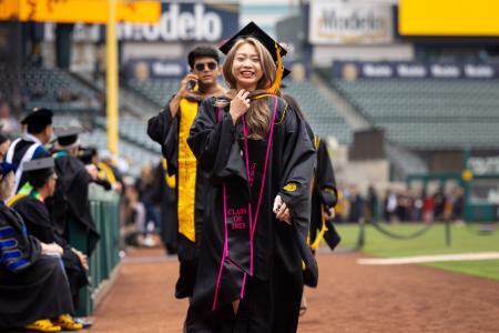 Graduate at Commencement 