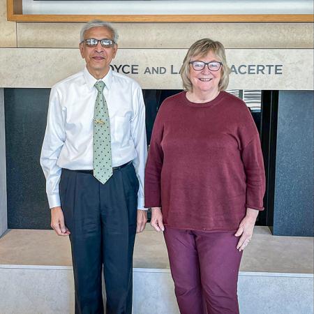 Dr. Jasvant Modi and President Jane Close Conoley