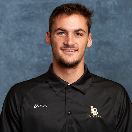A portrait of volleyball player TJ DeFalco A portrait of volleyball player TJ DeFalco
