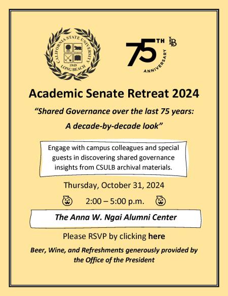 Academic Senate Retreat Flyer