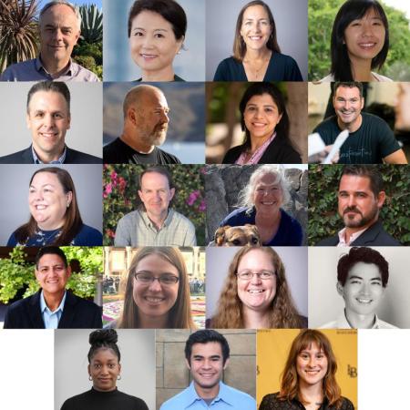 Winners of the University Achievement Awards 2025 Collage shows 20 people, each smiling or looking pleasantly at the camera