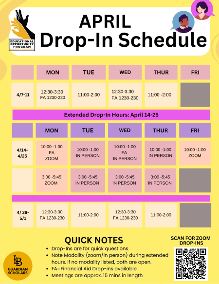 EOP April 2025 Counseling Calendar