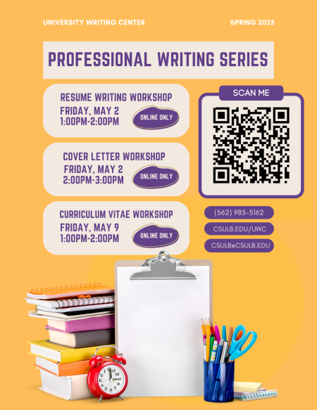 UWC Professional Writing Series Workshop - Spring 25 UWC Professional Writing Series Workshop - Spring 25