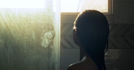 After the Storm Documentary Film Still girl in shower
