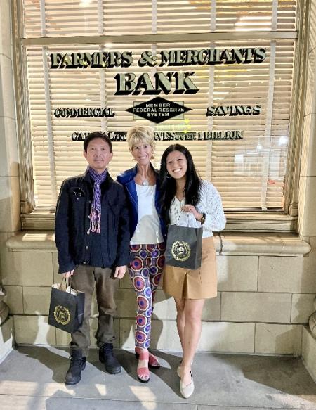 Janey Roeder with Faculty Fellows praCh Ly and Nancy Luong after their presentation to the Student Leadership Institute ~ October 2024