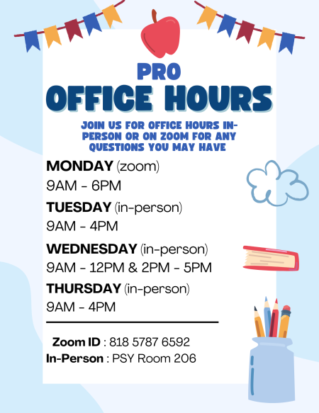 F25 - PRO Office Hours