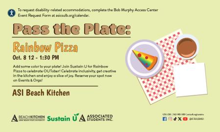 Pass the plate: Rainbow Pizza with graphic of food