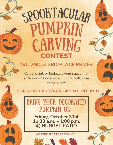 pumpkin carving contest flyer