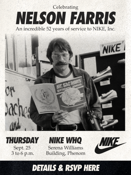 Nike retirement invite for L. Nelson Farris Nike retirement invite for L. Nelson Farris