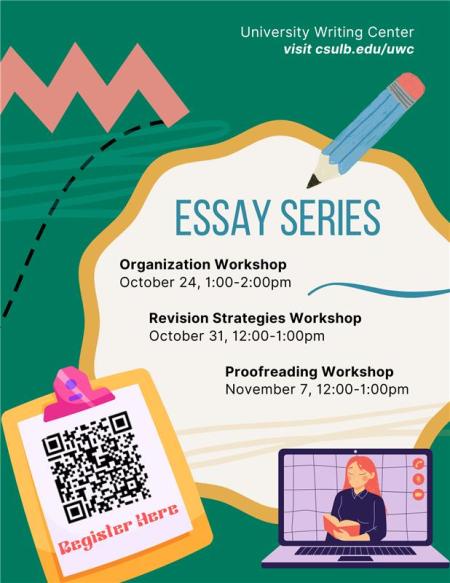 UWC Essay Writing Series Workshop Flyer Round 2 Fall 2025