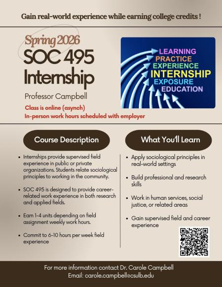 Soc 495 Internship Spring 2026