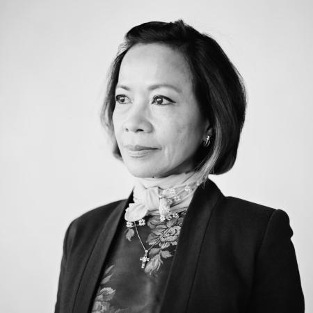 woman looking off into distance