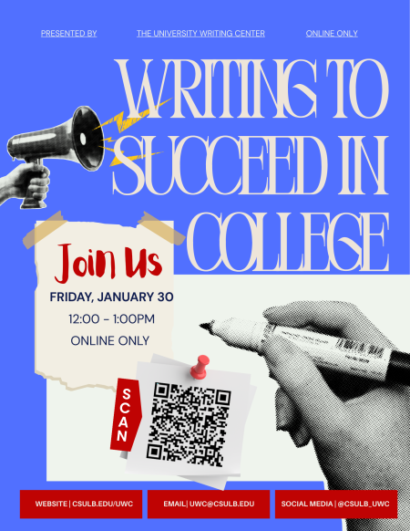 UWC - Writing to Succeed Workshop Flyer - Sp26