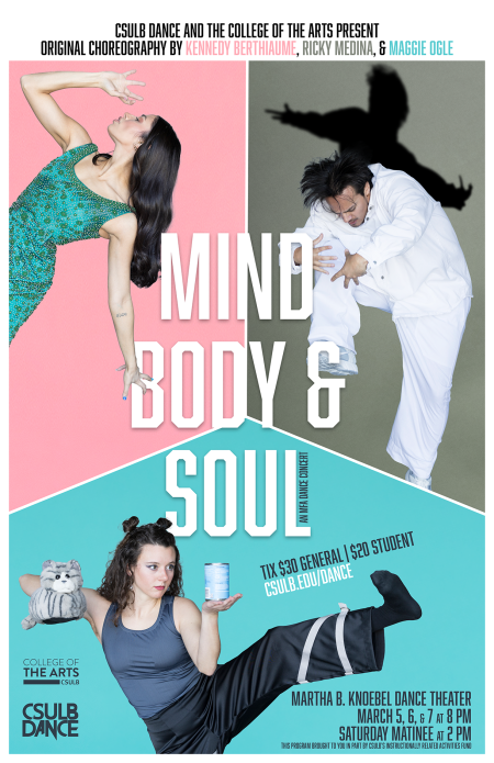 Mind Body & Soul: An MFA Dance Concert poster
