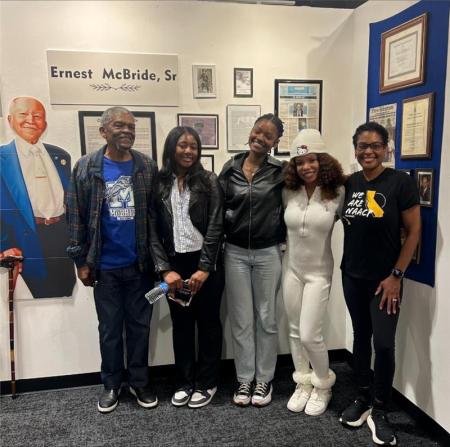 Picture of Black Scholars Team at Ernest McBride Exhibit 