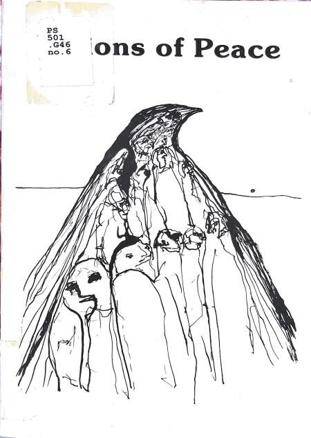 bird shape full of faces