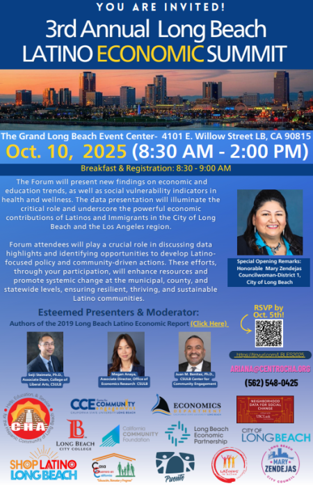 Flyer for the 3rd Annual Long Beach Latino Economic Summit pt1