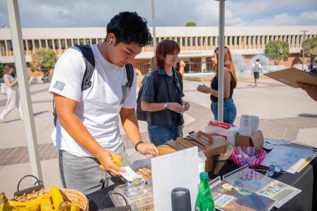 Students attending a WGEC event.