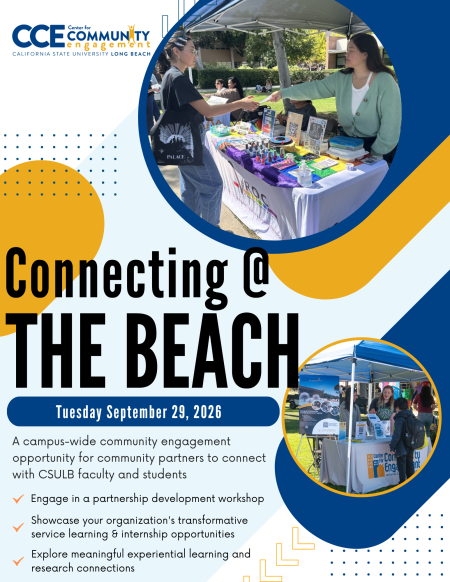 Connecting at the Beach (CATB) flyer for Fall 2026