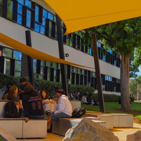 Students on campus