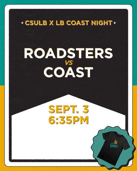 CSULB x LB Coast Night event poster